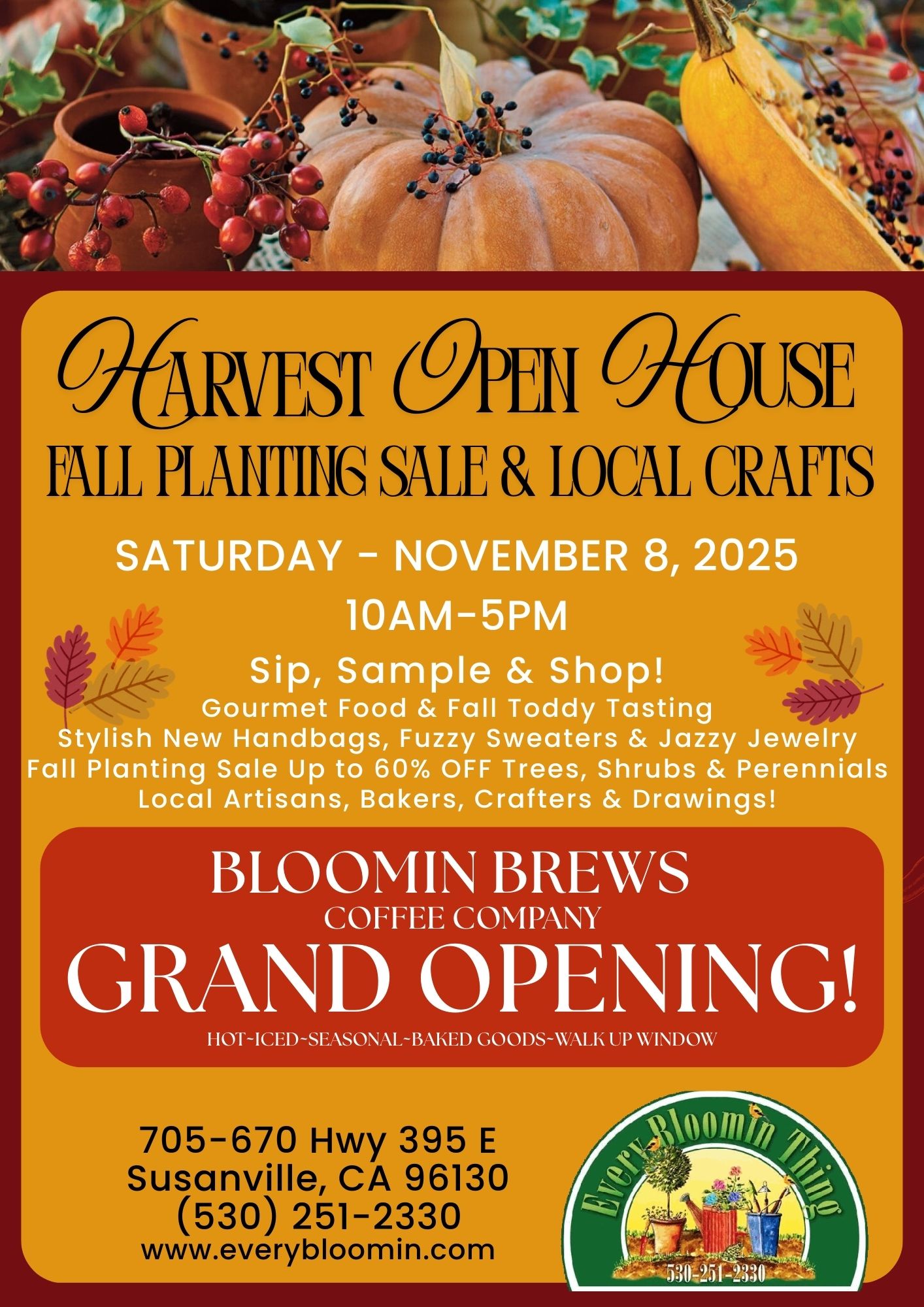 Harvest Open House
